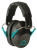 Walkers Game Ear Pro Low Profile Passive Muff 22 dB Over the Head Black/Teal Accent Polymer