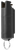Skyline USA INC Pepper Spray Keyring Range 16 ft 0.50 oz Black