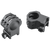 Weaver Mounts Six-Hole Picatinny Rings Matte Black