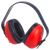Radians Def-Guard Muff Polymer 23 dB Over the Head Black/Red Adult 1 Pair