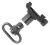 Uncle Mike's Quick Detach Swivel Set 1" Loop Size & Push Button for Picatinny Weaver-Style Rails