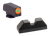 AmeriGlo Protector Sight Set for Glock Green Tritium Orange Outline Front Sight-Black Serrated Rear