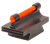 TruGlo Front Sight Red Fiber Optic/Black Frame 3/8" Dovetail .343" High