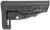 NcStar DLG-086 Classic Commercial Stock Black Polymer Adjustable with Metal QD Bases & Rubber Butt Pad For Spec Buffer Tubes (Tube Not Included)
