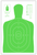 Action Target Qualification High Visibility Silhouette Paper 23"x35" Fluorescent Green/White 100 Per Box