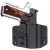 C&g Holsters Covert OWB Black Kydex Belt Loop Fits 1911 3.5" Right Hand - 1862100