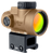 Trijicon MRO SD Coyote Tan 1x25mm 2 MOA Red Dot Reticle Lower 1/3 Co-Witness Mount