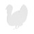 B/C AR500 3/8" SILHOUETTE TURKEY WHT