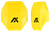 AXIL MX Plate Polymer Over the Head Yellow - MXPLTY