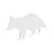 B/C AR500 3/8" SILHOUETTE RACOON WHT