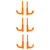 Firearm Safety Devices Fsdc Chamber Flag Rifle Orange 6PK