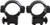TRADITIONS RINGS 1" 3/8" DOVETAIL MEDIUM MATTE BLACK