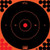 Pro-Shot Splatter Target Bullseye 12" Orange Peel/Stick 5EA