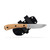Shield SKT Ascent Knife - Brown Burlap Drop Point Plain Edge 3.6" Blade Micarta Handle