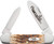 Case Knives Amber Bone Peach Seed JIG Canoe
