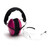 Pyramex Low Profile Combo Kit Passive Pink Ear Muff 24dB Clear Shooting Glasses with Lens