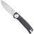 CobraTec EDC Scout Grivory Button Lock Knife Folding Blade Black
