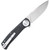 CobraTec EDC Scout Grivory Button Lock Knife Folding Blade Black