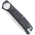 CobraTec EDC Scout Grivory Button Lock Knife Folding Blade Black