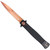 CobraTec Stiletto Button Lock G10 Knife Folding Blade Black/Rose Gold