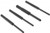 GUNTEC AR15 ROLL PIN HOLDER PUNCH SET 4 PIECE