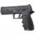 Hogue Grip Sleeve Handall Beavertail Black Rubber Fits Sig Sauer P320 Compact - 17610