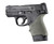 Hogue HandAll Beaver Tail Grip Sleeve S&W M&P Shield Ruger LC9 Glock 26/27 OD G - 18401