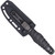 CobraTec Claymore Single Blade Dagger Fixed Blade Black Stonewash