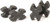 LIMBSAVER LIMB DAMPENERS TWISTLOX SPLIT LIMB BLACK 4PK