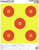 Champion Scorekeeper 5 Large Bullseye Trgts Yellow/Red 12-P