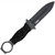 CobraTec Ringed Claymore 1 Side Serrated Dagger Fixed Blade Black