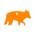 Champion Impact Steel Hanging Animal Targets 1/4" Coyote Orange