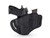 Open Top Multi-fit Belt Holster And Built-in Mag Pouch - Black Leather R...