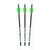 30-06 UFO Lighted Carbon Arrow Green 30 in. 340 3 pk.