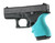 Hogue HandAll Beavertail Grip Sleeve for Glock 42 43-Aqua