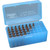 MTM Case-Gard R-50 Series Small Rifle Ammo Box - 50 Round Clear Blue