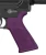 HOGUE AR-15 BEAVERTAIL GRIP NO FINGER GROOVES PURPLE