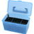 MTM Case-Gard Deluxe H-50 Series X-Large Rifle Ammo Box - 50 Round Clear Blue