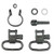 Grovtec Remington Rifle Locking Swivel Sets for 760 and 7600 Black