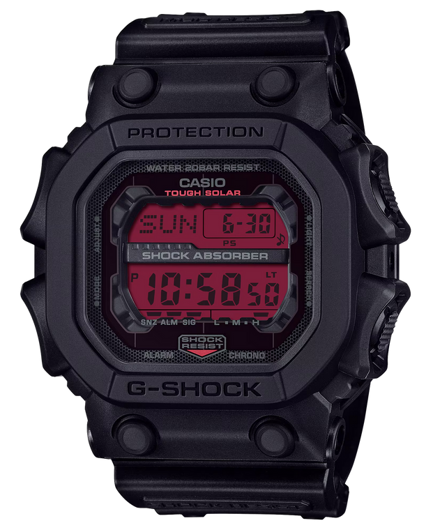 GSHOCK CLASSIC SOLAR BLK/RED