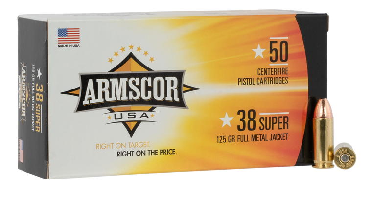 Armscor USA 38Super 125gr Full Metal Jacket