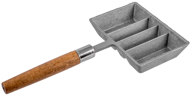 Lee Precision Ingot Mold Silver Aluminum/Wood