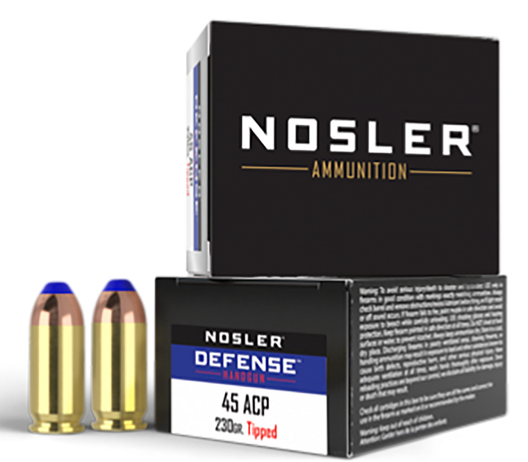 Nosler Defense Handgun 45ACP 230gr Bonded Performance