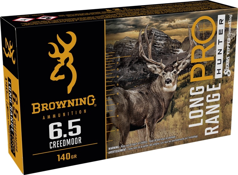 Browning Ammo Long Range Pro 6.5Creedmoor 140gr