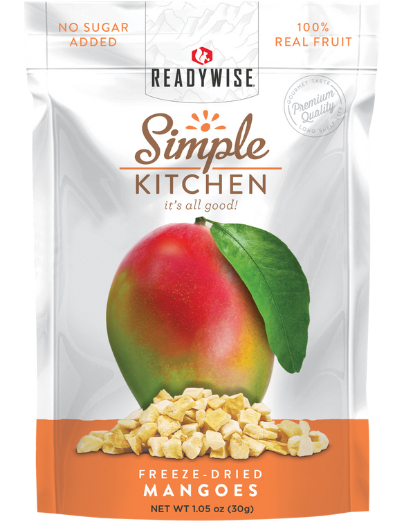 ReadyWise Simple Kitchen Freeze Dried Fruit Mango