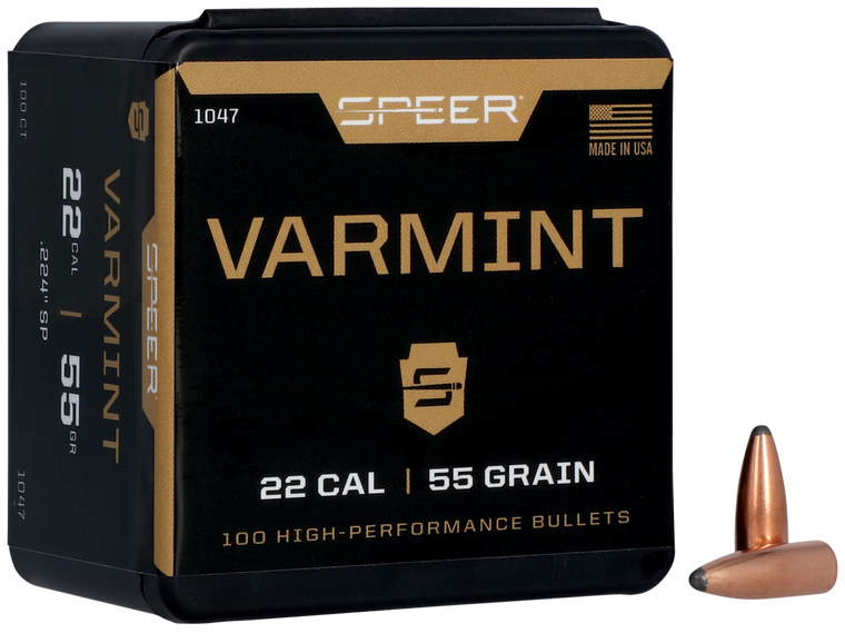 Speer Varmint 22Cal 55gr Jacketed Soft Point