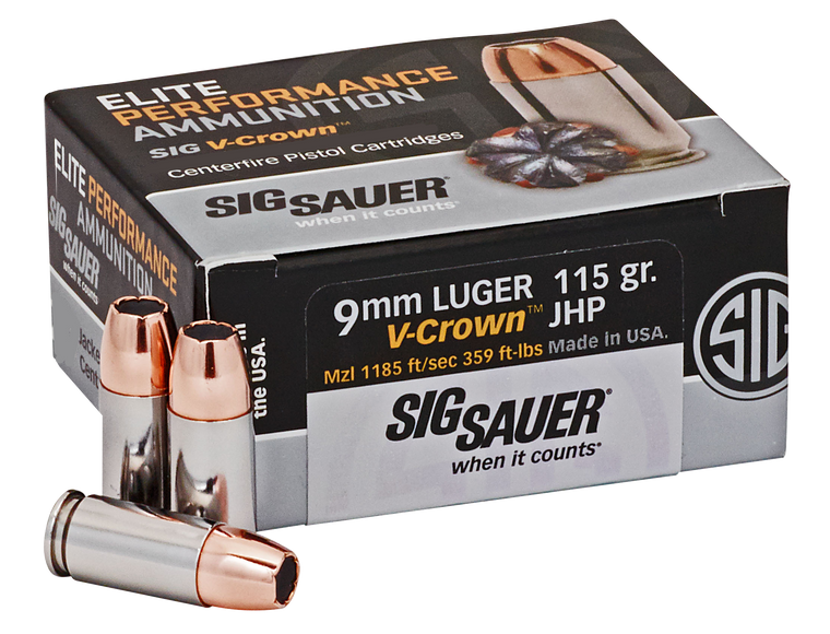 Sig Sauer Elite Performance 9mmLuger 115gr V-Crown