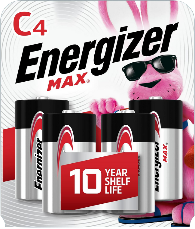 Energizer C Max Black & Silver 1.5V