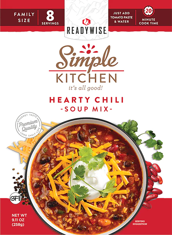 ReadyWise Simple Kitchen Hearty Chili 8 Servings