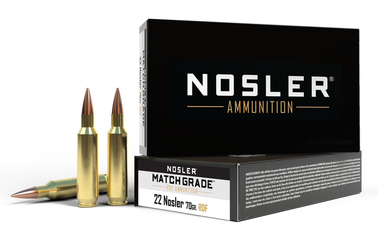 Nosler Match Grade RDF 22Nosler 70gr RDF